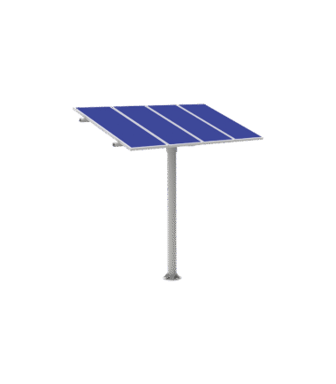 KIT (1X4) Montaje en poste para 4 Módulos fotovoltaicos 1470 x 660 x 35mm