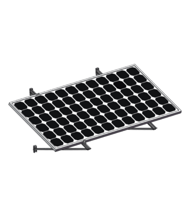 Montaje Para Módulos Solares En Muro Con Espesor De 35-40mm, Riel 1400mm